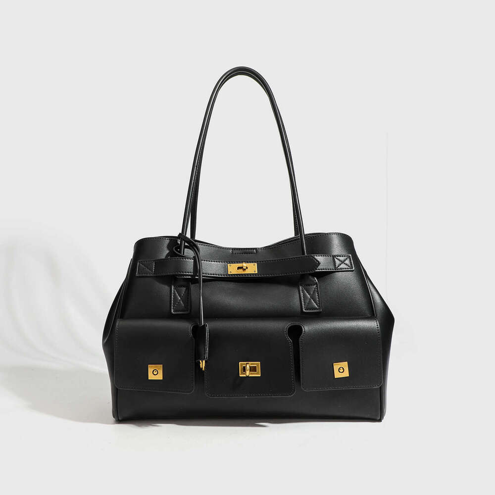 Large Capacity Commuter Shoulder 2025 New Mother-Daughter Women Punk Motorcycle Wing Tote Shopping Bag