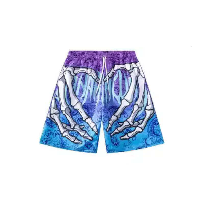 2024 New Mesh Beach Shorts Casual Men's Wear 3D Digital Printing
