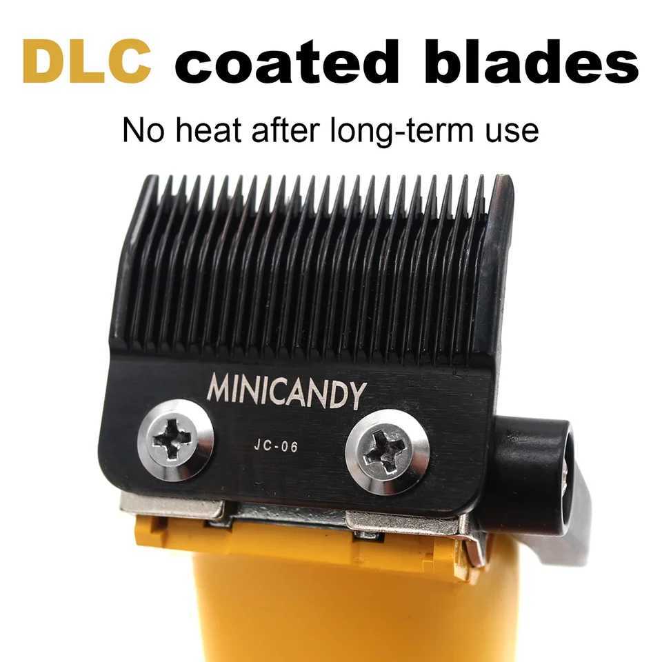JUCAI MINICANDY JC06 Professional Hair Clipper for Men DLC Blade Brushless Motor with Base Charger Barber Hair Cutting Machine W250609