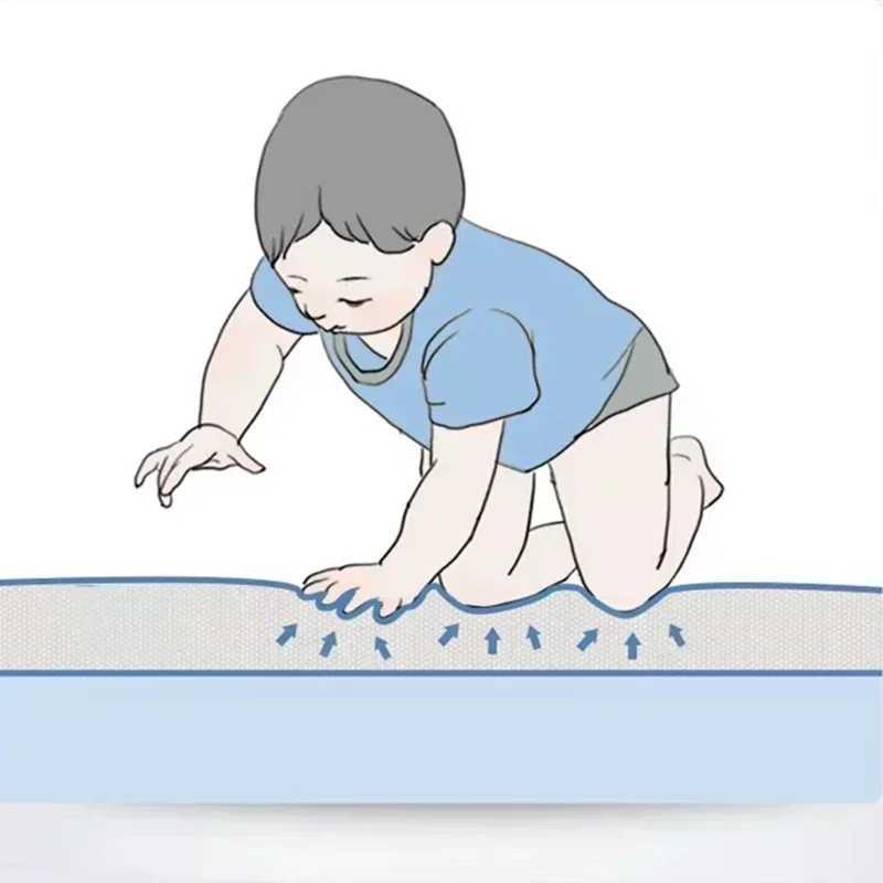 Portable Waterproof Foldable Baby Play Mat for Home and Baby Mats for Activities Camping and Beach Play Mats Home Floor Carpet y250609Q9UO