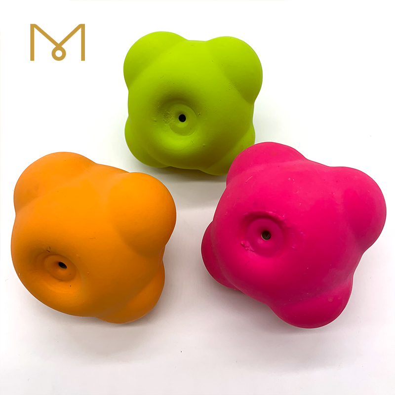 Wholesale Latex Bone Dog Toys Interactive Screaming New Natural Squeaky Soft Rubber Pet Chew Dog Toys With Bright Color 8pcs/Pack