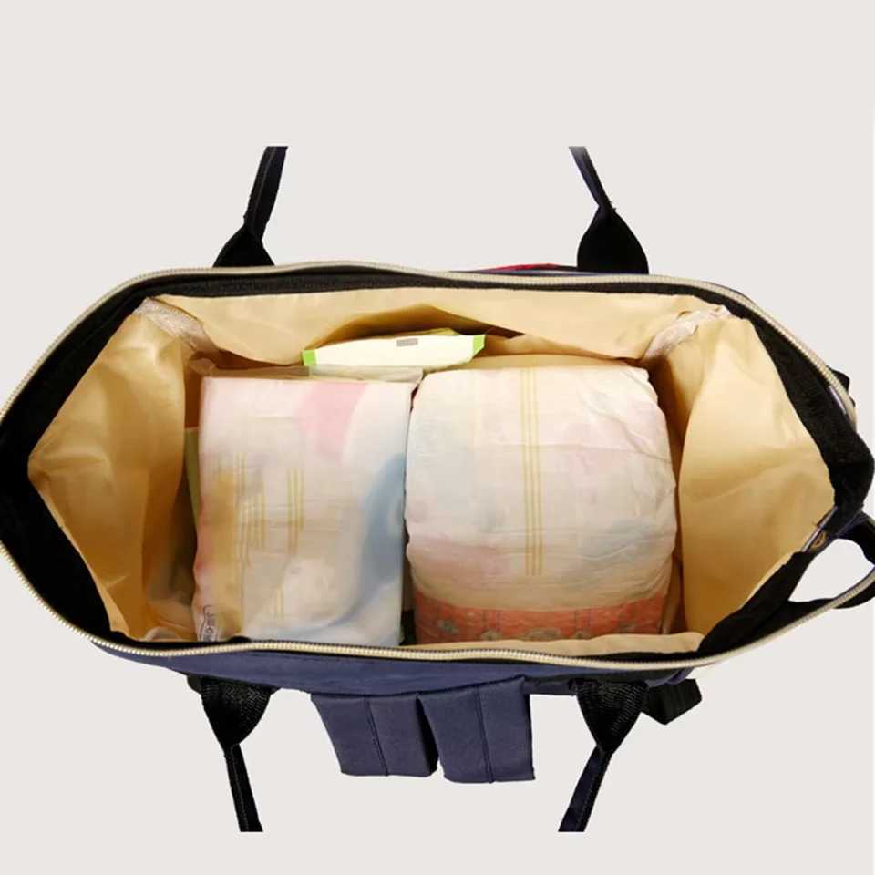Large-capacity Oxford cloth mommy bag double-shoulder milk storage backpack with bottle separation layer wear-resistant travel A-DH y250609IBNY