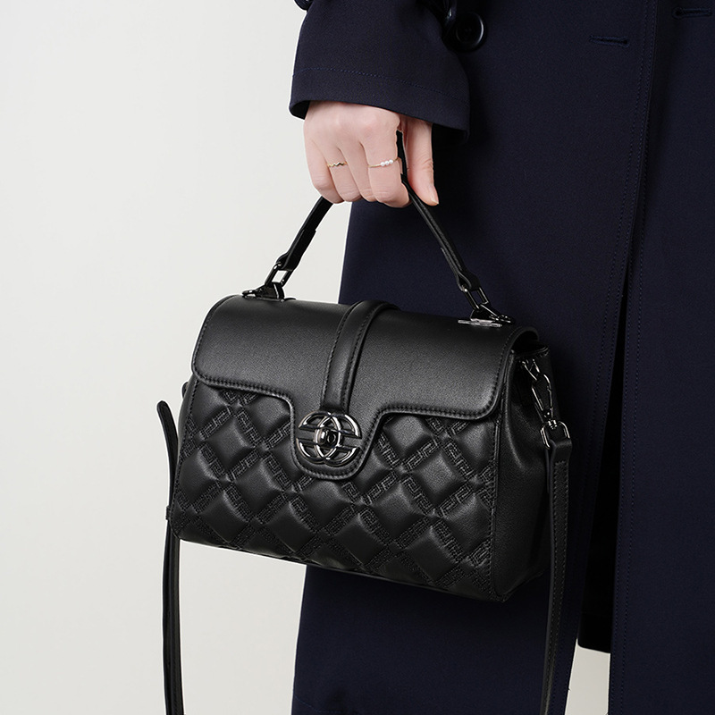 Free Shipping Designer Genuine Leather Women's Bag 2025 New Commuter Bag Large Capacity Mother Bag Single Shoulder Crossbody Bag Fashionable High