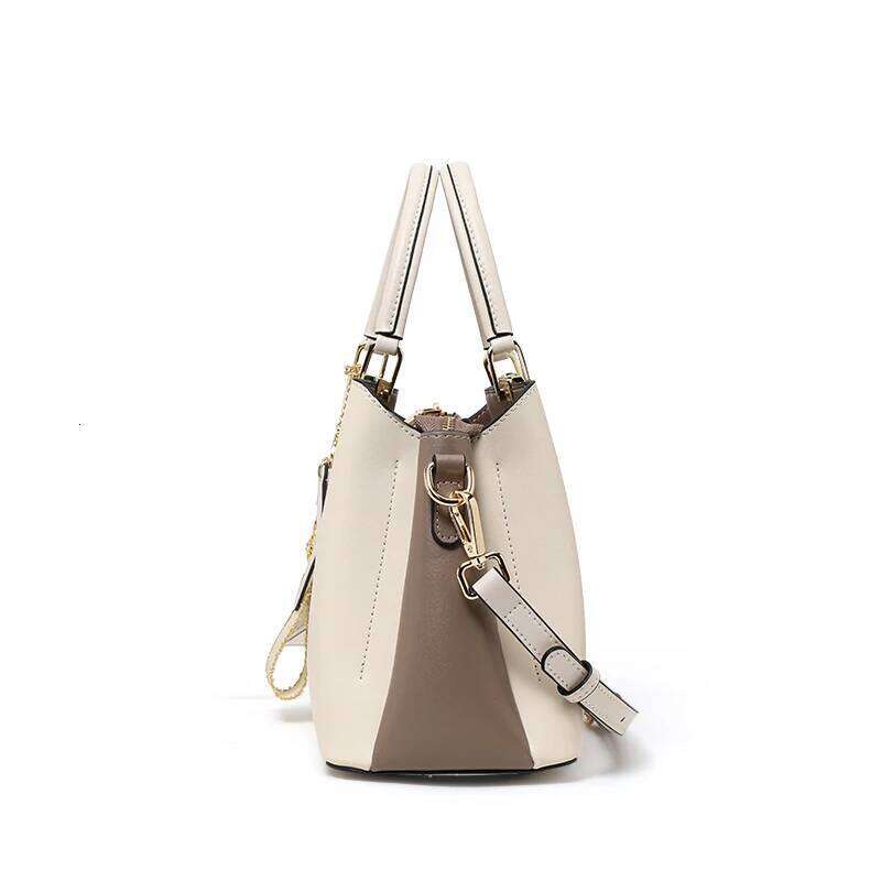 Handbag 2025 New Style Genuine Leather Cross-Body Women's Large Capacity High-End Feeling Shoulder Mother Bag