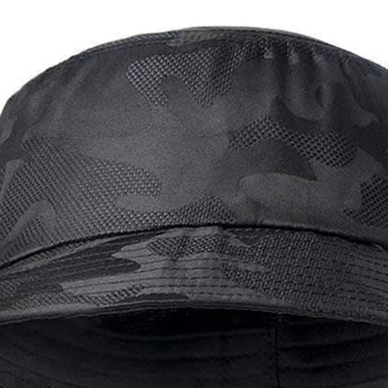 Unisex camouflage ventilate Bucket Hats Fishermen Caps Outdoor Casual Cap Sunscreen Hat 250606