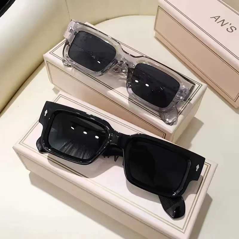 CY5539 Brand Designer Square Sunglasses for Women Men Ocean Color S Sunglasses Fashion Rectangle Rivet Sunglasses X250609