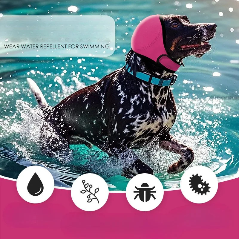 Dog Ear Covers for Calming Protect Against Scare and Thunder Suitable Summer Swimming 250609