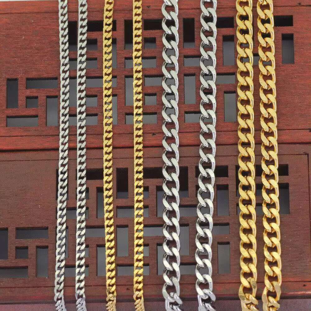 Jewelry Gift Choka Hip Hop Cuban Curb Link Mens Miami Stainless Steel Chain Necklace Cuban Link Chain