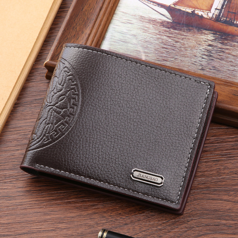 Free Shipping New Men's Horizontal Wallet Fashionable Multifunctional Soft Leather Clip With Multiple Card Slots And Large Capacity Embossed Wall