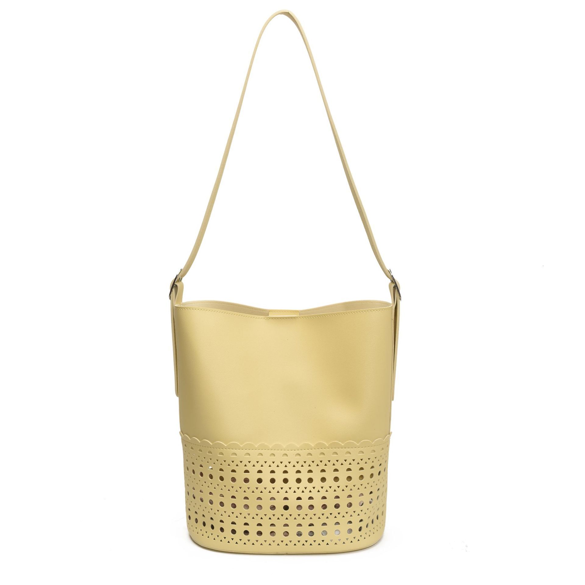 designer 2025 New High-End Hollow Large Capacity Tote Bag for Women, Bucket Bag, Commuter Shoulder Bag, Handheld Crossbod