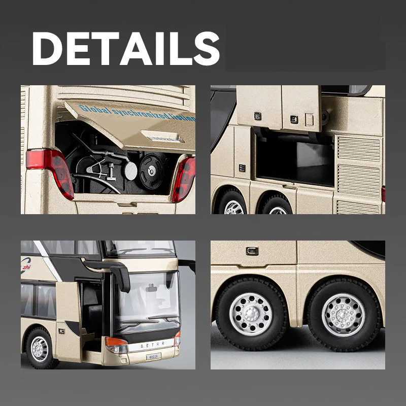 Free shipping Electric Airport Business Alloy Car Diecasts Metal Ci Tour Bus Model Silation Sound and Light Kids Toy Gift