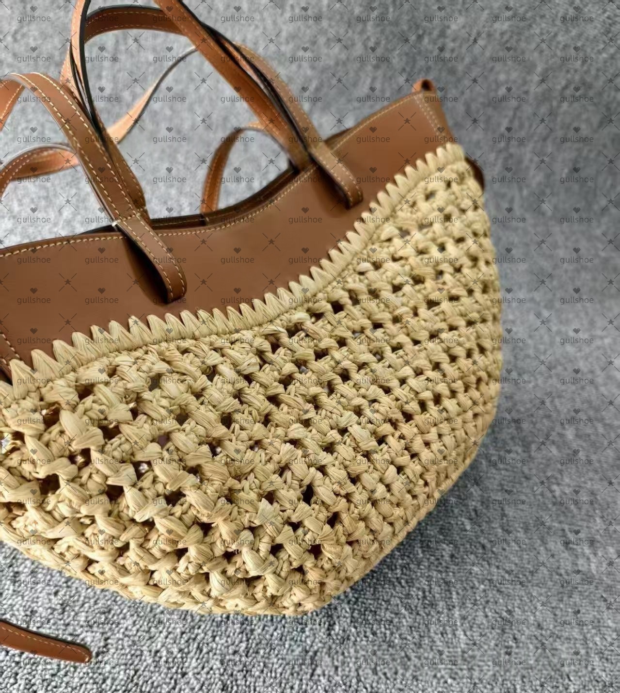 Designer New Arrival Cyme Tote Leather Crossbody Large Capacity Bag Beach bag, straw woven single-shoulder bag