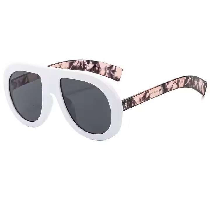 DHcollections New Style INS Large Frame Aviator Sunglasses for Men and Women Unique Fashionable Irregular Shape