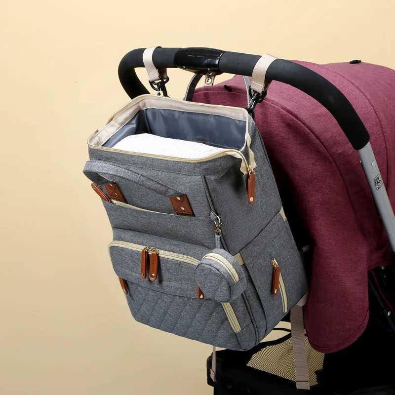Diaper Bag with Changing Station 3 in 1 Baby Diaper Backpack with Foldable Changing Pad Large Travel Back Pack for Girl Boy y250609J73J