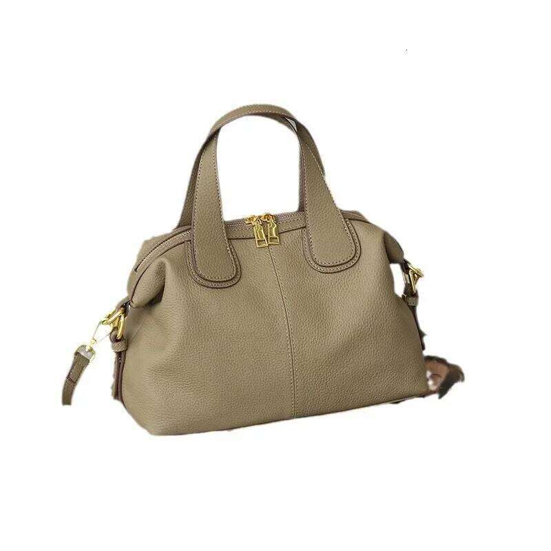 2024 New Fashionable Large Capacity High-End Feelstylish Genuine Top Layer Cow Leather Crossbody Bag For Women