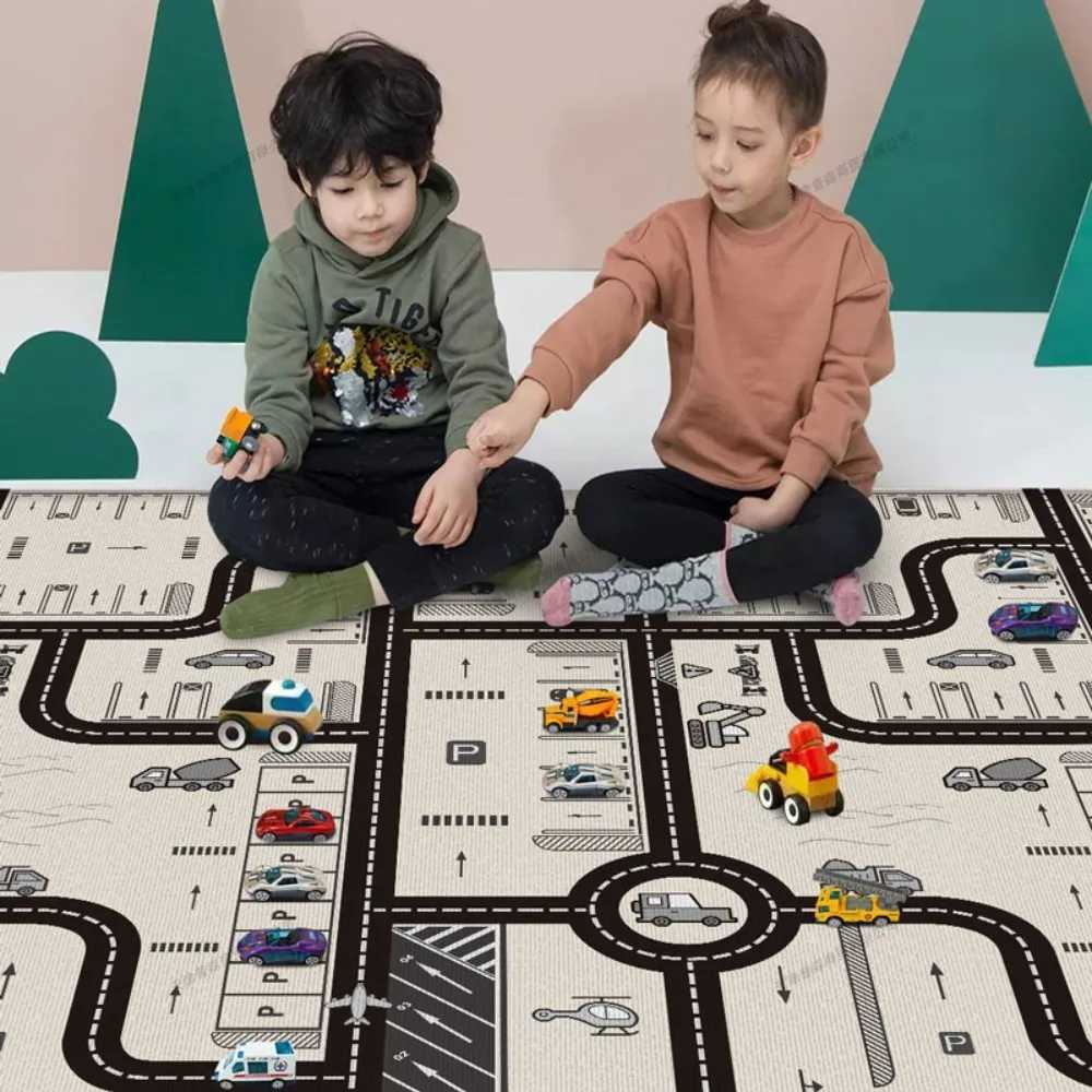 Rugs for Bedroom Baby Foldable Play Mat Activities Mat for Double-Sided Cartoon Pattern Waterproof Children Carpet Easy To Carry y2506090WER