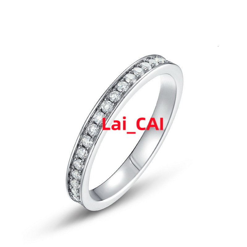 Kacy Sterling Silver 925 Engagement Rings Women Jewelry Shiny Moissanite Wedding Bands Eternity Ring Hip Hop Men