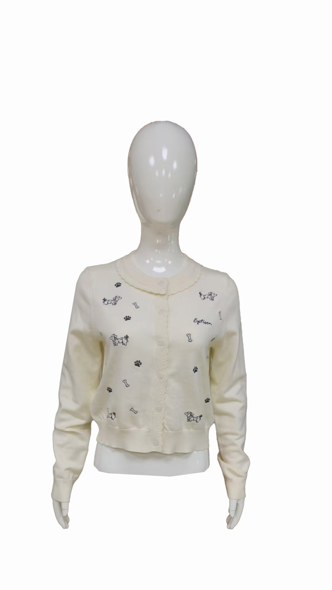 New women's cardigan embroidered sweater factory direct sales Support customized styles with complete options