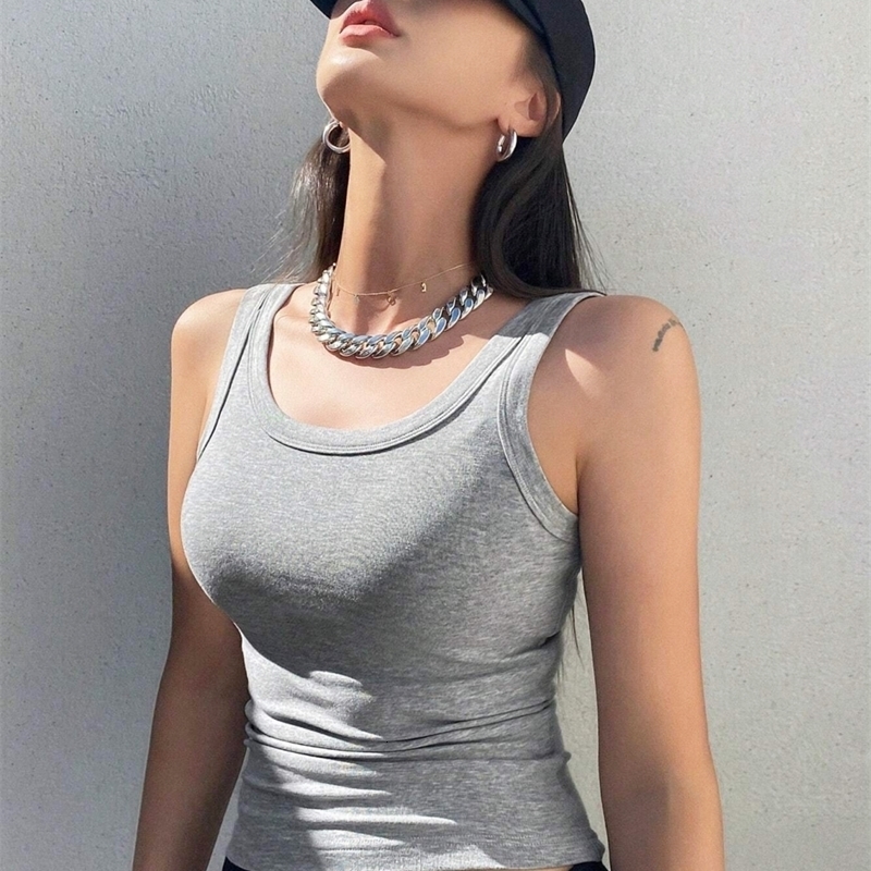Camisole Tank Soft Top For Women Summer Outfits Tight And Sexy Knitted Bottom Shirt Sleeveless Outerwear 250527