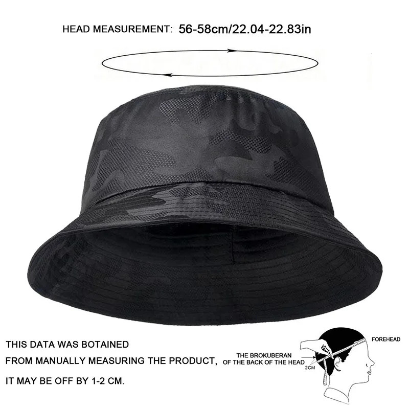 Unisex camouflage ventilate Bucket Hats Fishermen Caps Outdoor Casual Cap Sunscreen Hat 250606