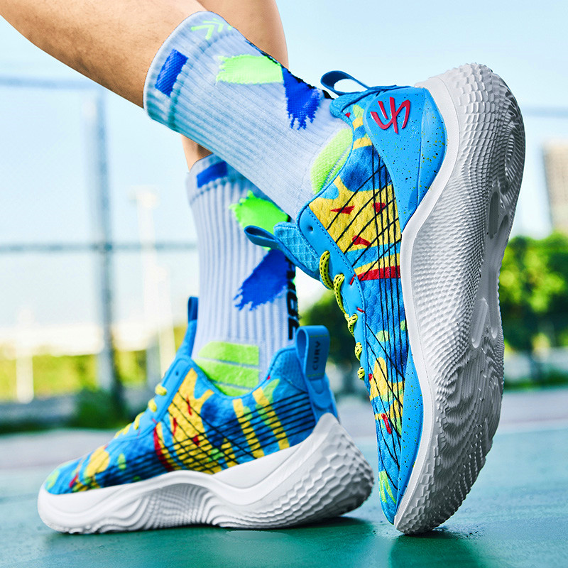 Curry 10th Generation Basketball Shoes 2024 Autumn Breathable Comfortable Wear-resistant Men's Practical Training Shoes