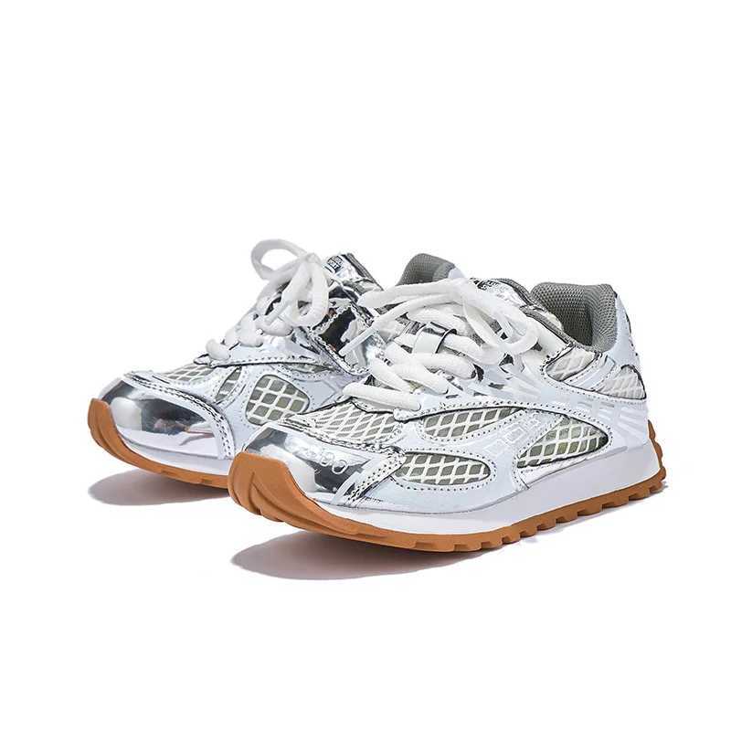 2025 Summer Toddler Kid Breathable Orbit Metallic Rubber Mesh Sneaker Children Casual Fashion Shoe Boy Girl Sports Walking Shoes Z250609