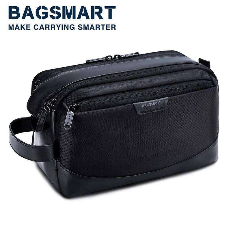 Bag BAGSMART Large Toiletry Organizer Dopp Kit Makeup Bag Waterproof Cosmetic Bags Men's Travel Necessaire
