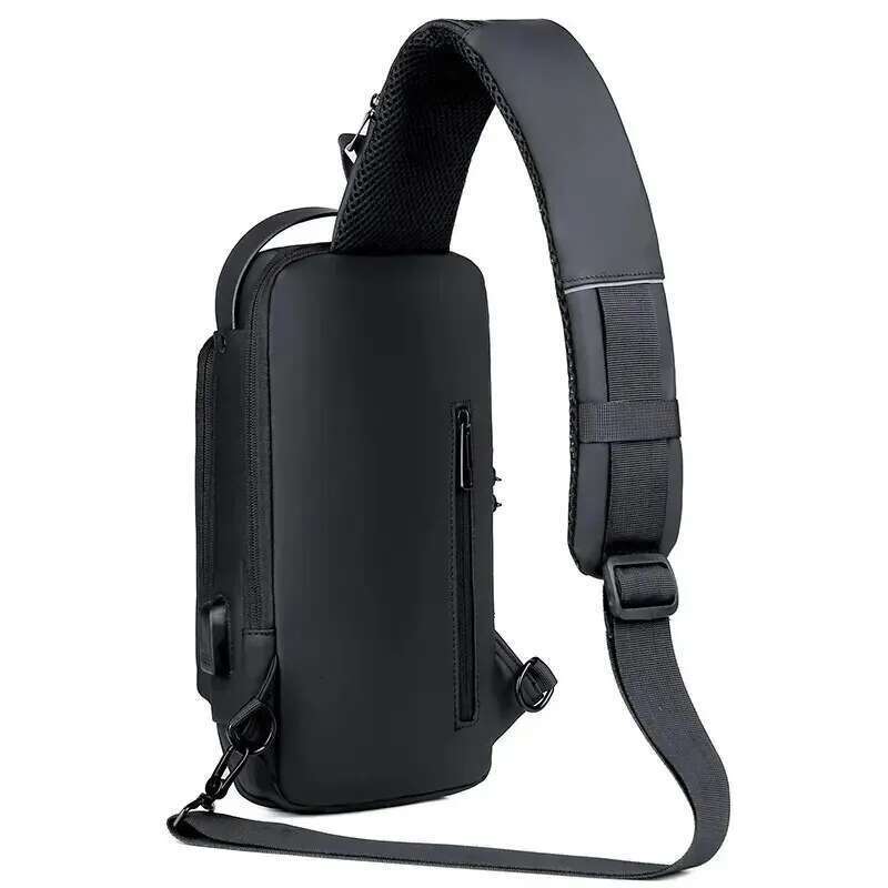 Men's Shoulder Bag Multifunction Anti Theft USB Messenger Man Crossbody Cross Body Travel Sling Chest Bags Pack