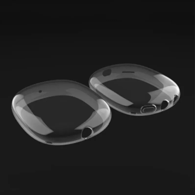 For Apple Max ANC Metal bluetooth Headphone Accessories Transparent TPU Solid Silicone Waterproof Protective case Headphones Pro 2 Headset cover Case