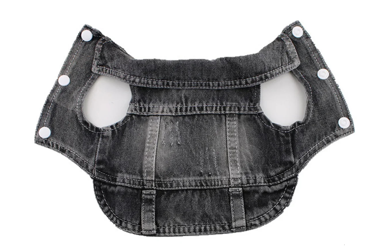 Dogs and Cats Jean Jacket Vest Paw Print Pet Puppy Denim Coat SpringAutumn Clothing Apparel 6 Sizes Dog Clothes Dachshund 250609