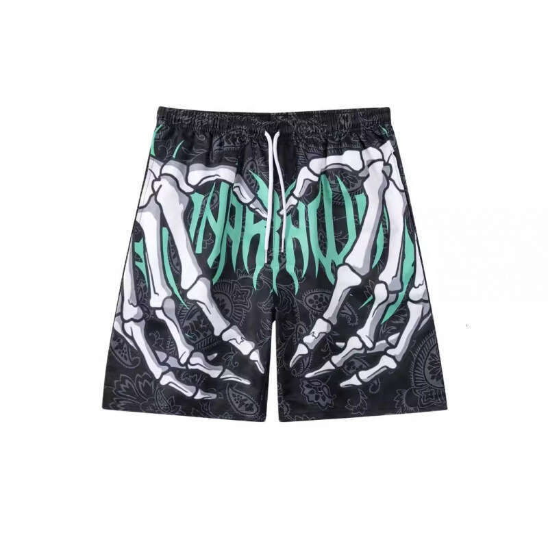 2024 New Mesh Beach Shorts Casual Men's Wear 3D Digital Printing