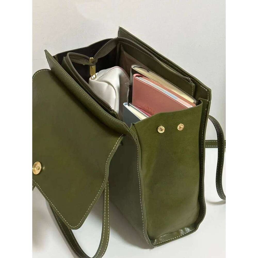 Designer Bag Luxury Bag JIAERDI Green Vintage Handbags Women High Street Pu Leather Large Capacity Casual Shoulder Tote Bag Female Y2k Handbag Aesthet