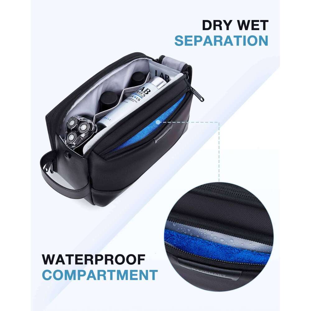 Bag BAGSMART Large Toiletry Organizer Dopp Kit Makeup Bag Waterproof Cosmetic Bags Men's Travel Necessaire