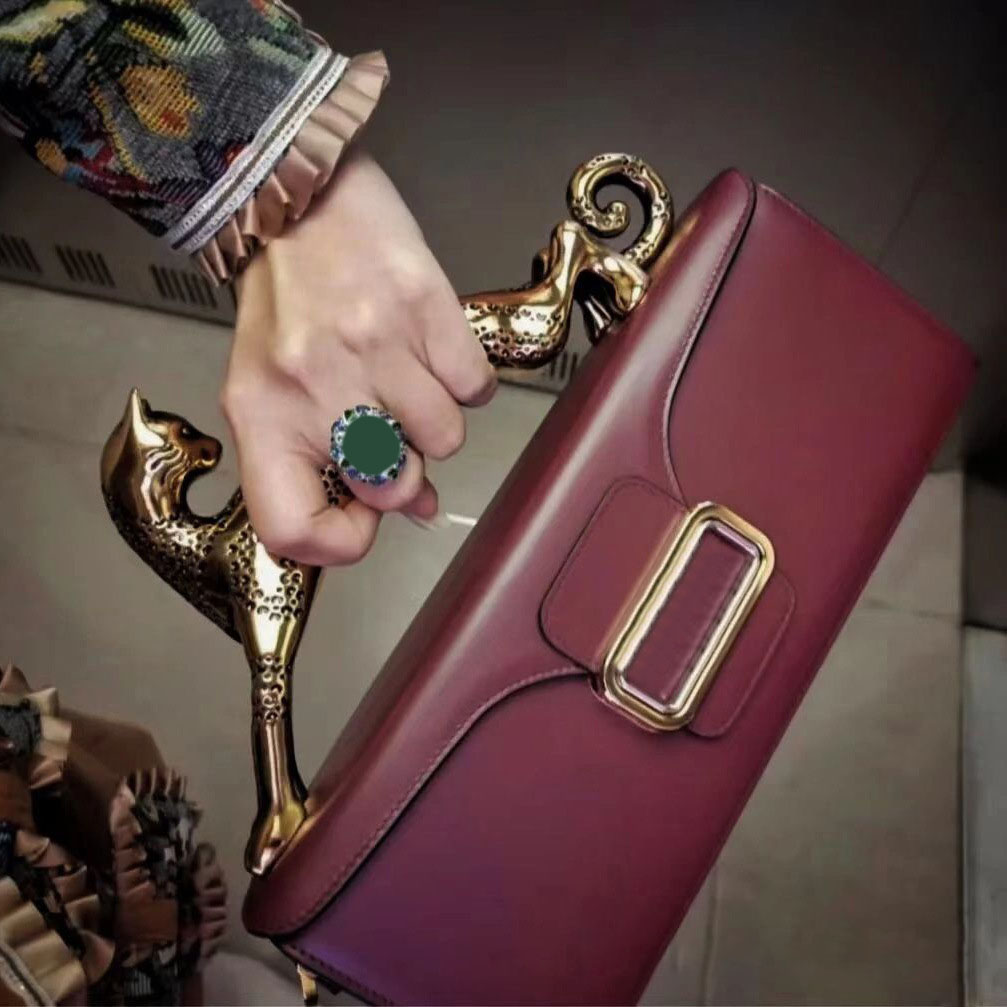 top quality Women's designer Bag Leopard Handle Leather Shoulder bags crossbody Bag Celebrity Personalized evening bags Cat Bag Small Square Bag 230815