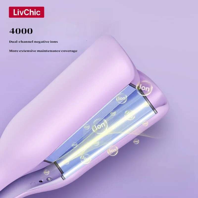 Iron Crimper Beach Waves Curling Wand Ionic Deep Waver Hair Curler Tool With 1.25 Inch/32mm 110-240V