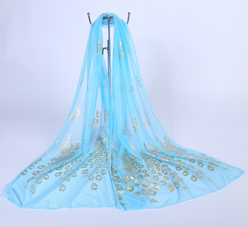 K968 Summer new chiffon scarf silk scarf long printed scarf women sunscreen shawl beach towel manufacturers wholesale
