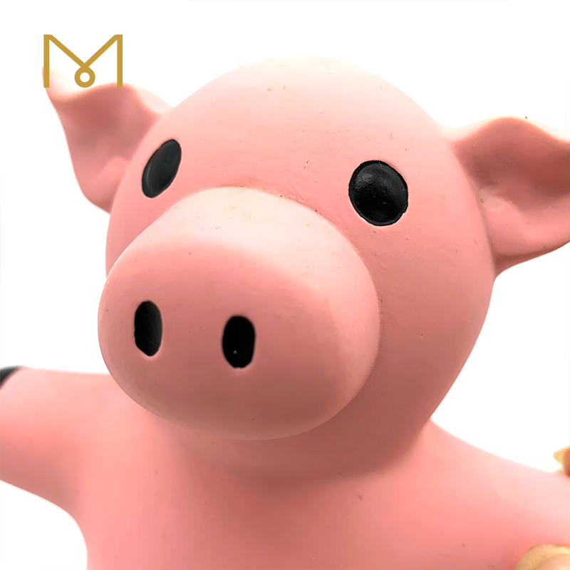 Squeaky Latex Pig Dog Toys Durable Custom Adorable Pink Screaming Sound Chew Cute Toy for Dogs 2pcs/Pack