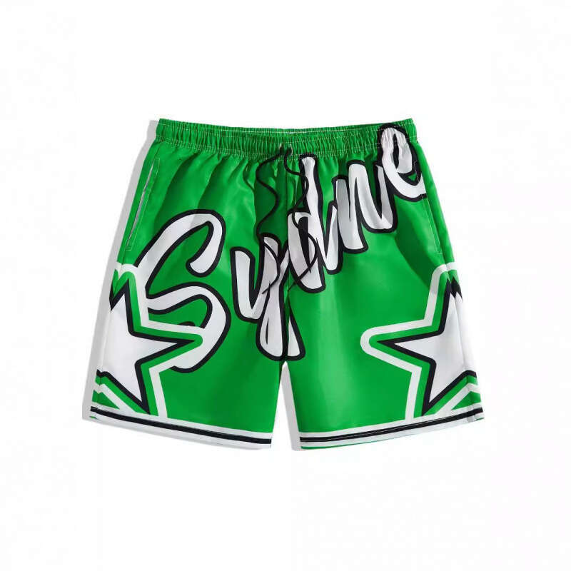 2024 New Mesh Beach Shorts Casual Men's Wear 3D Digital Printing