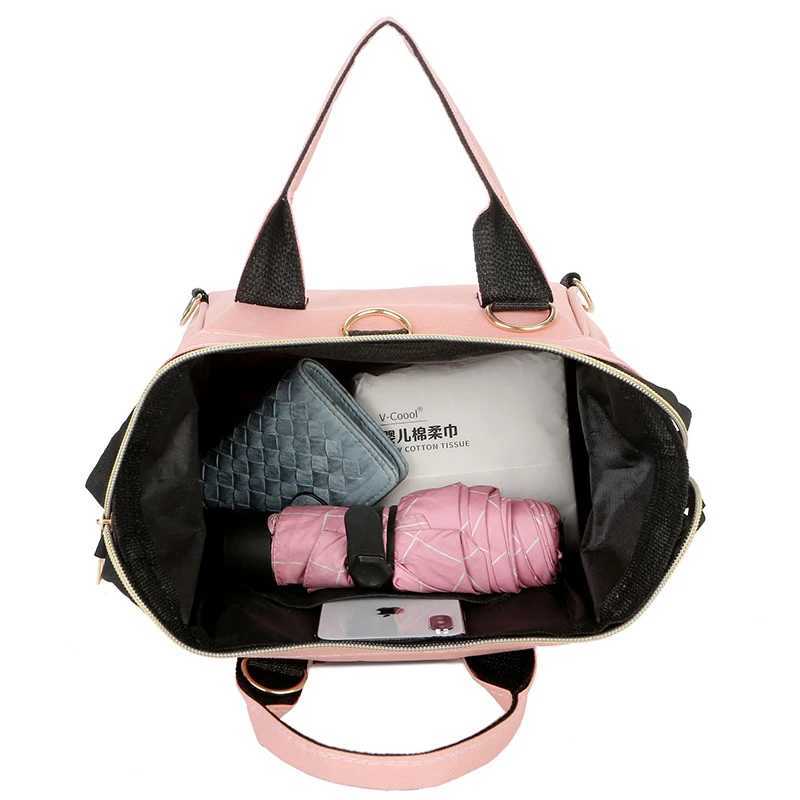 Mummy Nappy Bag Mom Solid Color Outdoor Handbags Travel Large Capacity Baby Accessories Diaper Bag For Women Maternity Backpack y250609132X