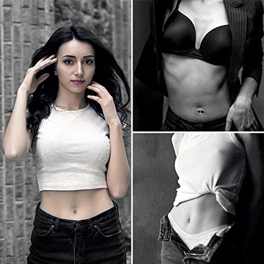 4pcs 16g Curved Barbell Cartilage Lip Tragus Eyebrow Forward Helix Conch Daith Earring Black Vertical Labret Spike Pick Size 250606