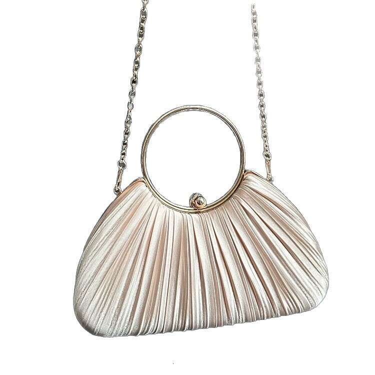 Fashion Socialite Diamond-Studded Evening Crossbody Shoulder Chain Handbag Banquet Cheongsam Sequin Small Square Bag for Women