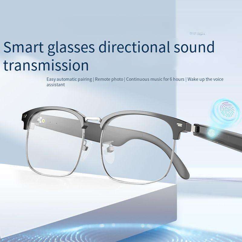 Touch AI Bluetooth - with Translation Function, Supports 150 Languages, Metal Frame, Wireless Smart Glasses for Listening to Music