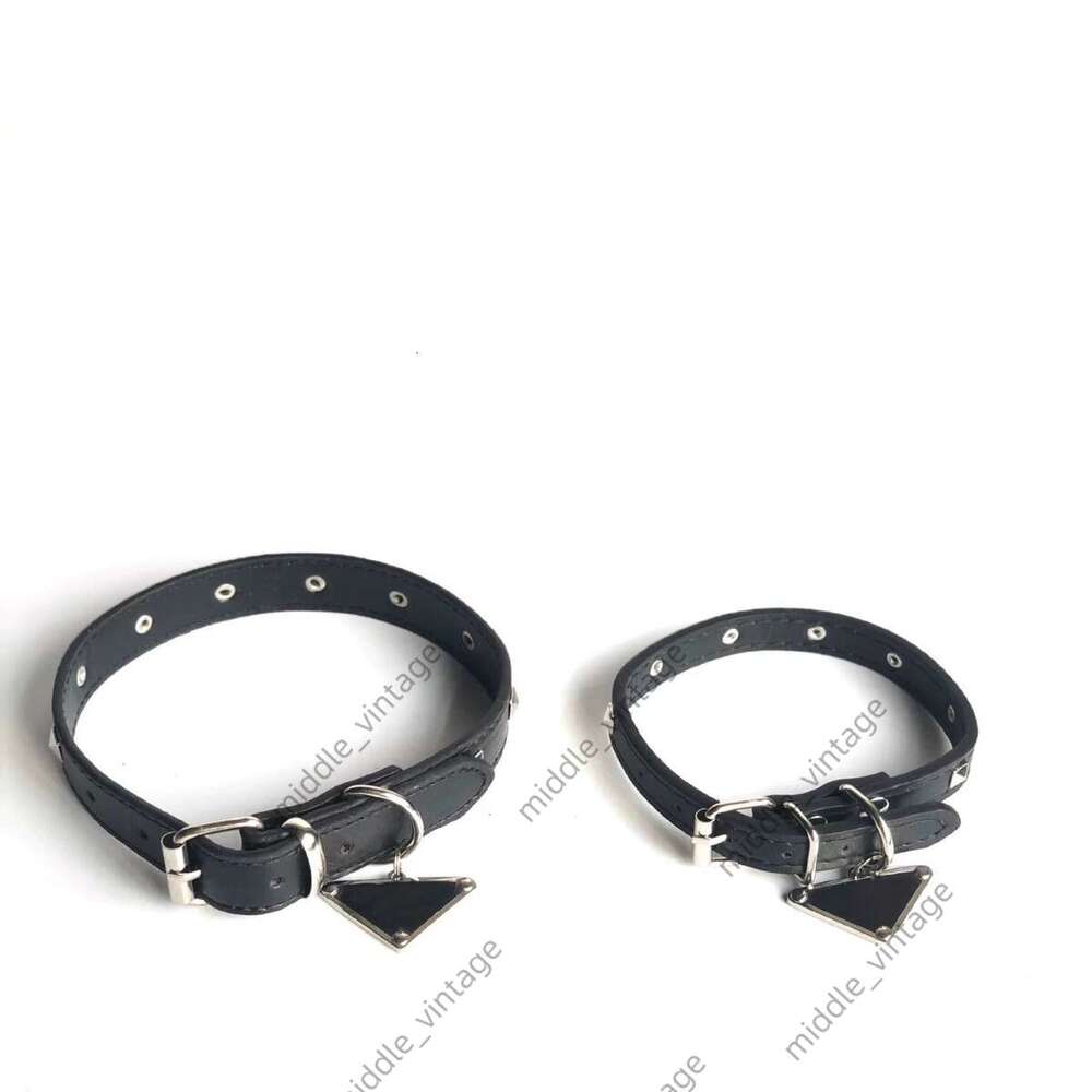 Pet Pomeranian Corgi Designer Style Dog Cat French Bulldog Leash Rivet Trendy Inverted Triangle Collar Pet Traction Rope