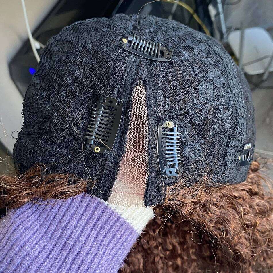 Super Long 30inches Wavy 100% Virgin Human Hair for Black Women Natural Color Glueless 1x4 Middle U Part #4 Brown Wigs