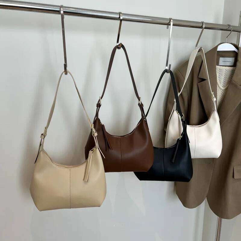 Small PU Leather Crossbody Bags For Women 2025 New Trend Underarm Shoulder Bag Ladies Retro Handbags And Purses