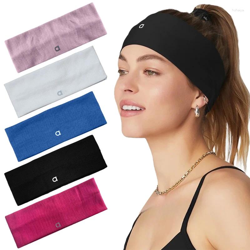 5A Along Yoga Hair Bands Headband 5A Along Sports Running Women Solid Color Headwear Accessories Comfort Breathable