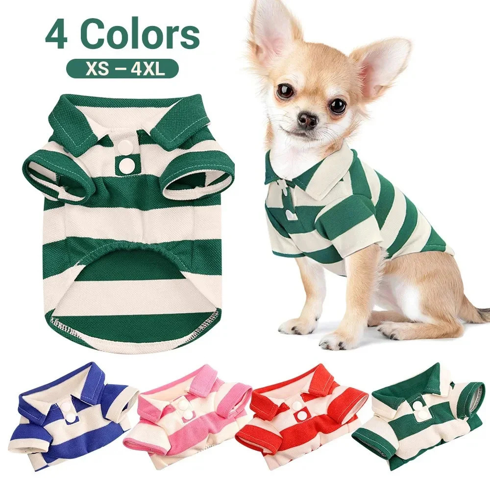 Pet Dog Shirt Summer Clothes Casual Clothing for Small Large Dogs Cats Tshirt Chihuahua Pug Costumes Yorkshire Shirts 250609