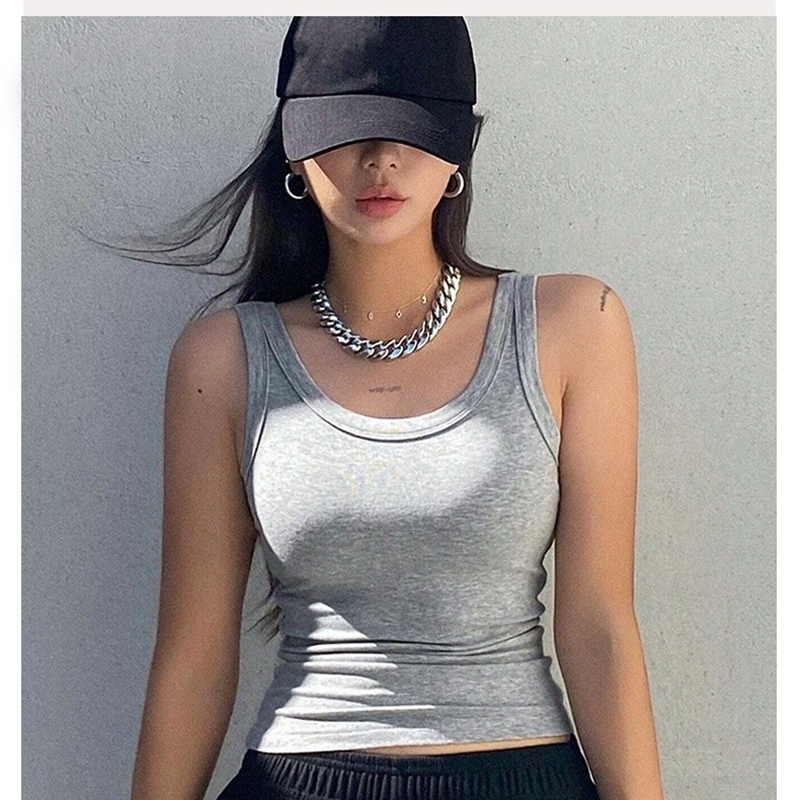 Camisole Tank Soft Top For Women Summer Outfits Tight And Sexy Knitted Bottom Shirt Sleeveless Outerwear 250527