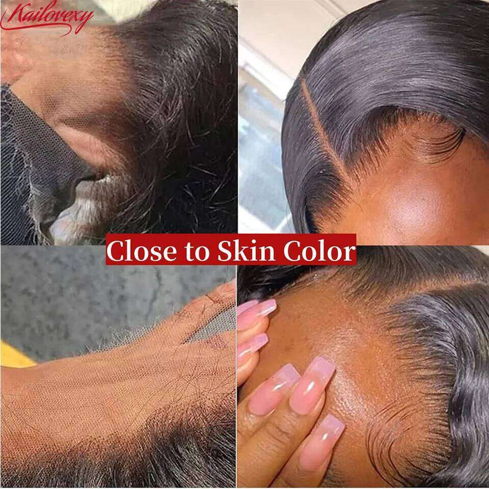 Deep Wave 3/4 with Frontal Closure 13x4 4x4 Free Part 100% Unprocessed Human Hair Bundles Natural Color