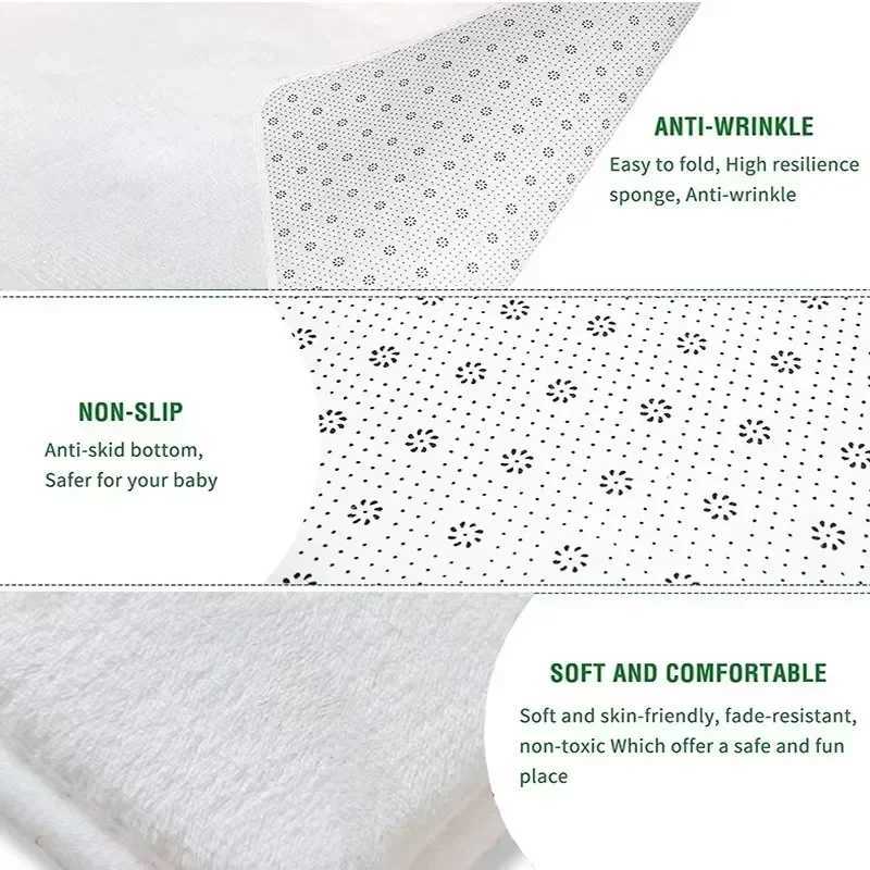 Interactive Baby Play Mat Crawling Rug with Cartoon Road Design Non Slip Floor Mat for Nursery Living Room Safe Washable Carpet y250609369Y